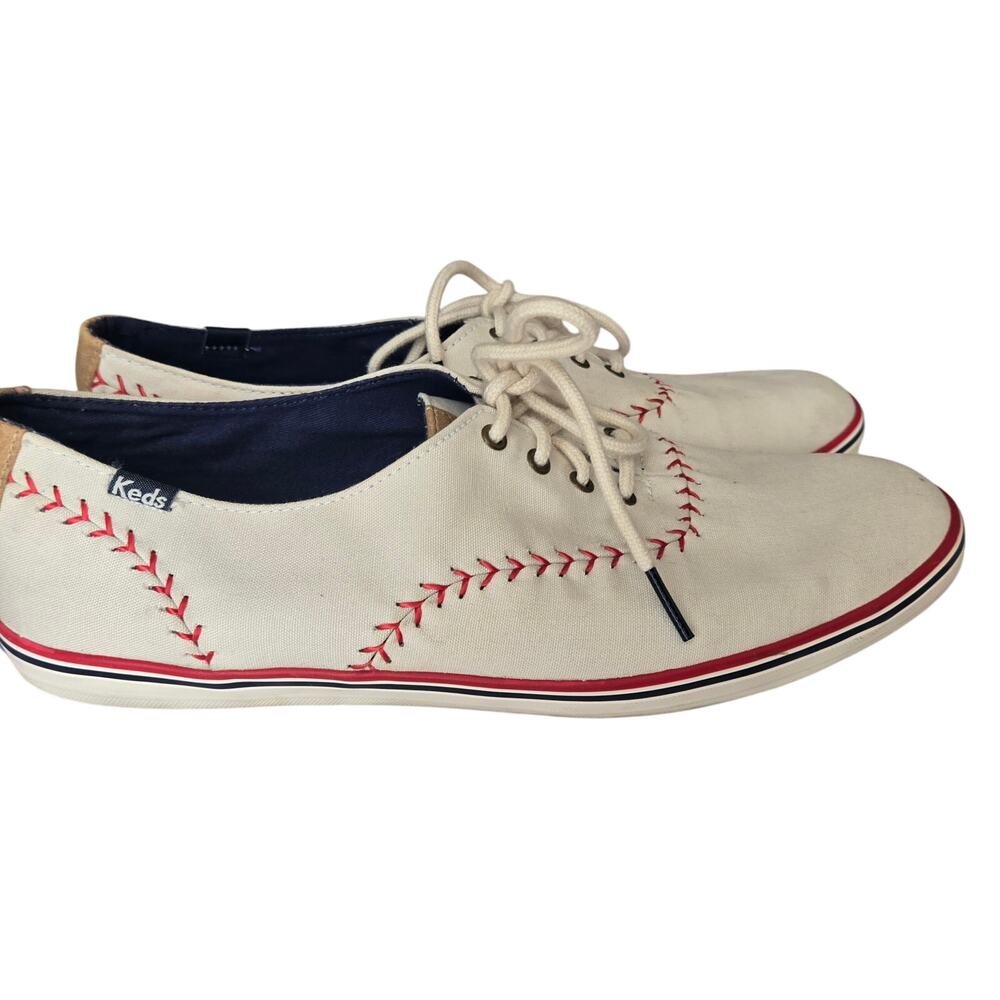 Women's Keds Baseball Vintage Style Low Top Baseball Sneakers Size 11 - Picture 5 of 8